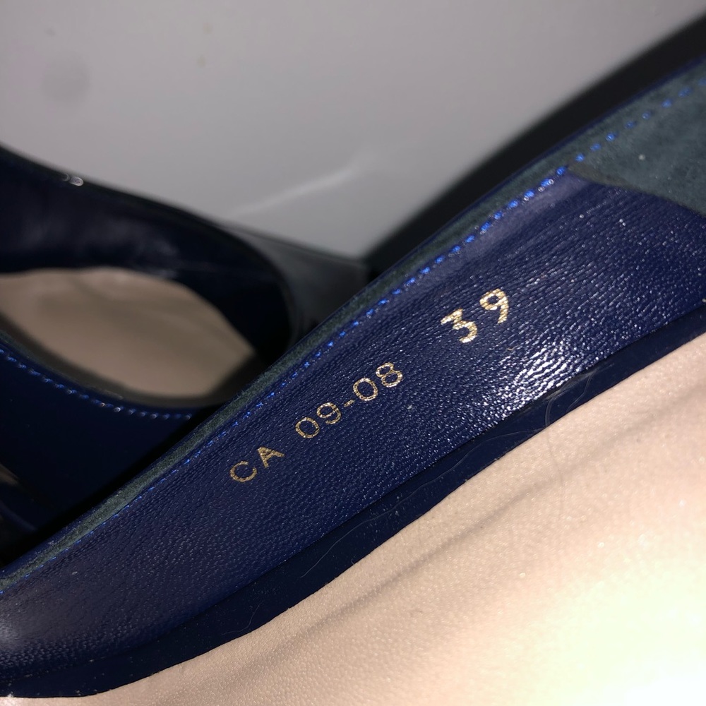Dior Blue Peeptoe Pumps - Picture 6 of 6